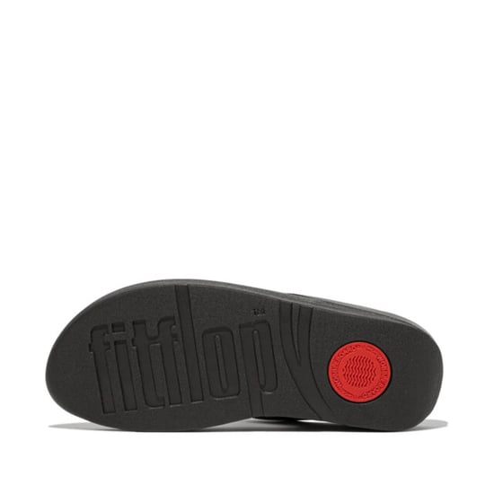 FitFlop Fino mirror-dome leather toe-post sandals - Image 6
