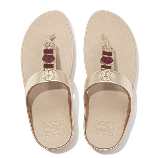 FitFlop Fino ergonomische teenslippers platino - Image 2