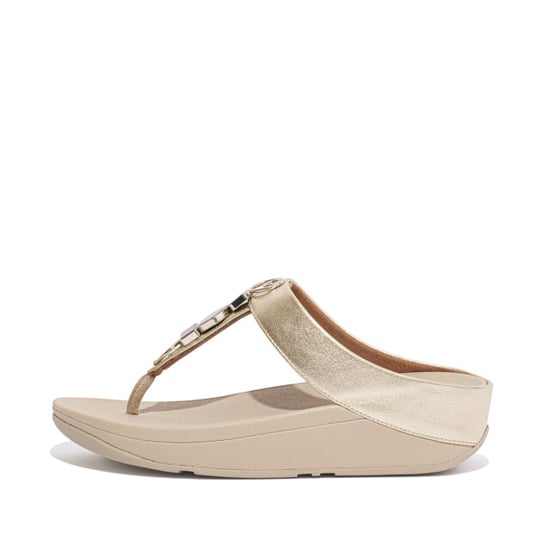 FitFlop Fino ergonomische teenslippers platino - Image 3