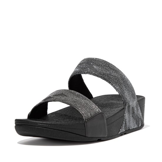 FitFlop Lulu dames slide geo glitz met glitters en patroon - Image 4