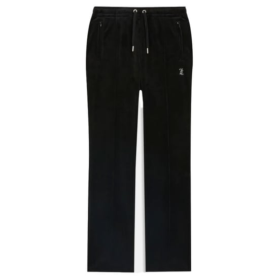 Juicy Couture Tina velour track pant with diamante branding - Image 1