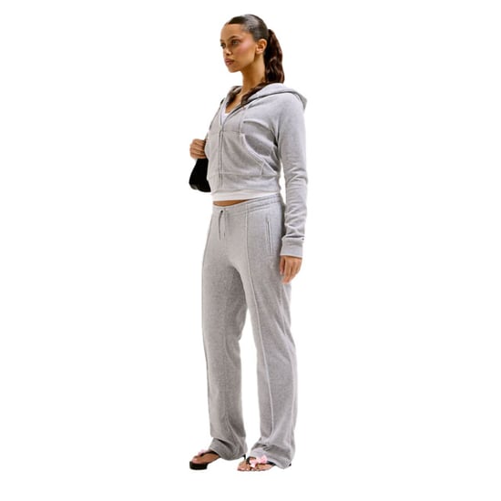 Juicy Couture Tina velour track pant with diamante branding - Image 3