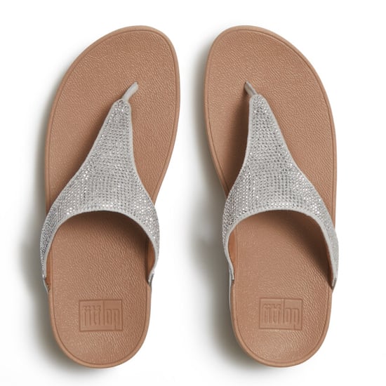 FitFlop Lulu dames teenslipper zilver met glitters en sierstenen - Image 5
