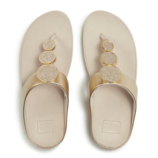 FitFlop Halo bead-circle metallic toe-post sandals - Image 6