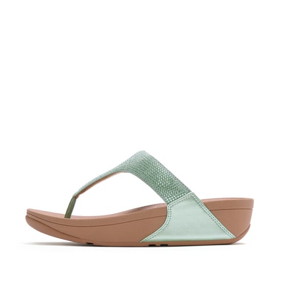 FitFlop Lulu dames teenslipper mint met glitters en sierstenen - Image 2