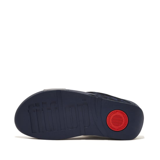 FitFlop Lulu dames slide donker geo glitz met glitters en patroon - Image 5