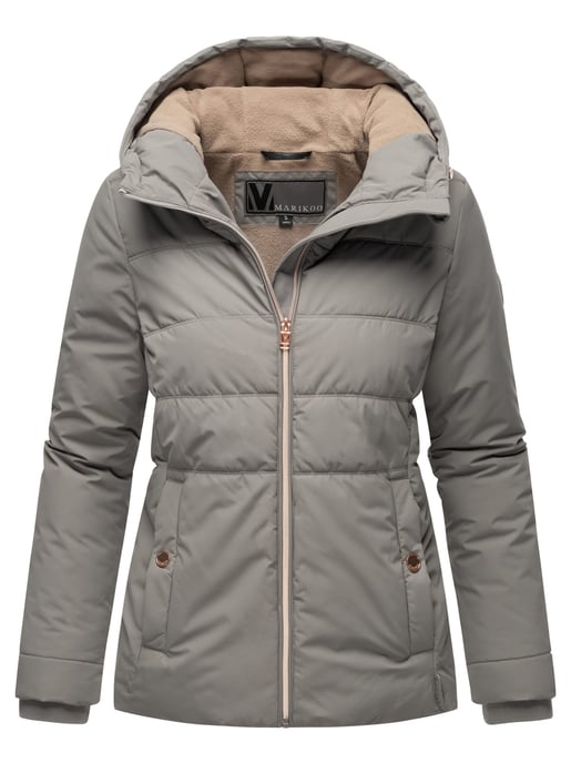 Marikoo vadderad jacka med fleecefoder & huva – modell Alemee - Image 1