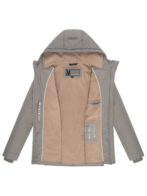 Marikoo vadderad jacka med fleecefoder & huva – modell Alemee - Image 4