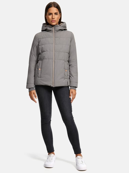 Marikoo vadderad jacka med fleecefoder & huva – modell Alemee - Image 6