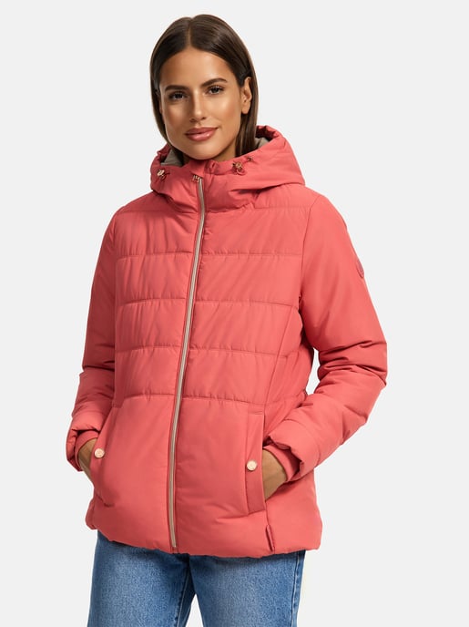 Marikoo vadderad jacka med fleecefoder & huva – modell Alemee - Image 6
