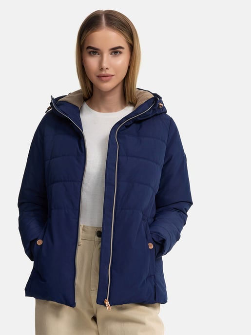 Marikoo vadderad jacka med fleecefoder & huva – modell Alemee - Image 6