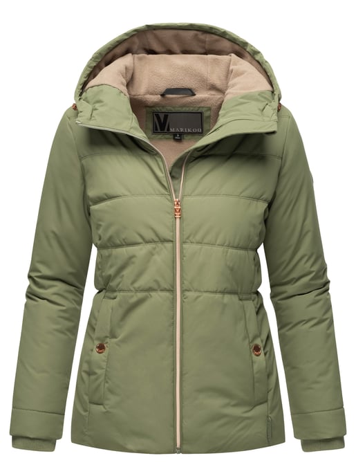 Marikoo vadderad jacka med fleecefoder & huva – modell Alemee - Image 1