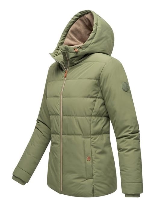 Marikoo vadderad jacka med fleecefoder & huva – modell Alemee - Image 2
