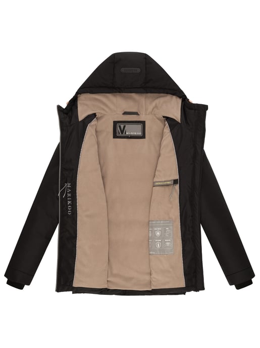 Marikoo vadderad jacka med fleecefoder & huva – modell Alemee - Image 4