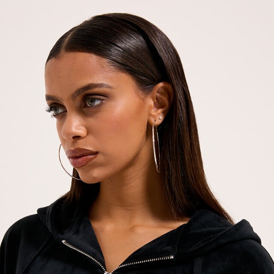 Juicy Couture Iccle diamante oversized cropped hoodie - Image 5