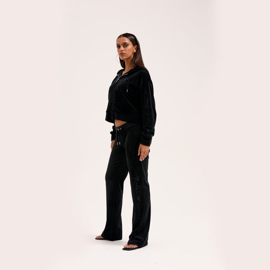 Juicy Couture Iccle diamante oversized cropped hoodie - Image 6