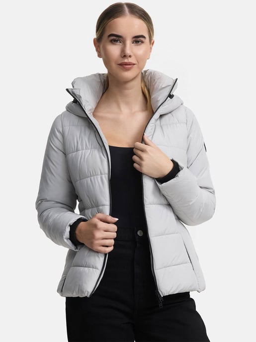Marikoo korte gewatteerde damesjas met capuchon – model Radaa - Image 3