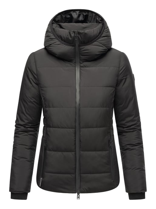 Marikoo korte gewatteerde damesjas met capuchon – model Radaa - Image 6