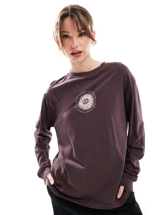 Cotton On long sleeve snake graphic t-shirt in dark oak - Image 4