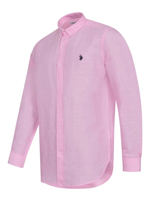 U.S. Polo Assn. men’s linen shirt in linen cotton blend - Image 2