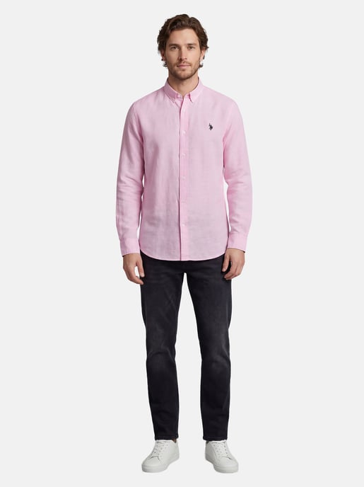 U.S. Polo Assn. men’s linen shirt in linen cotton blend - Image 5