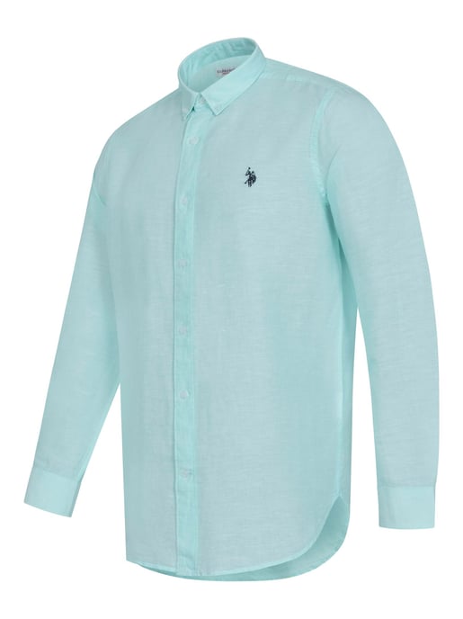 U.S. Polo Assn. heren linnen overhemd van linnen-katoenmix - Image 2