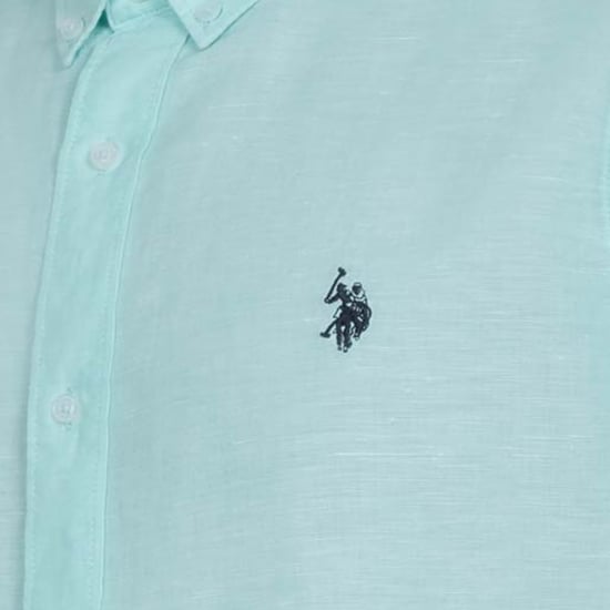 U.S. Polo Assn. heren linnen overhemd van linnen-katoenmix - Image 4