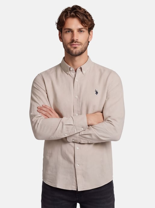 U.S. Polo Assn. heren linnen overhemd van linnen-katoenmix - Image 6
