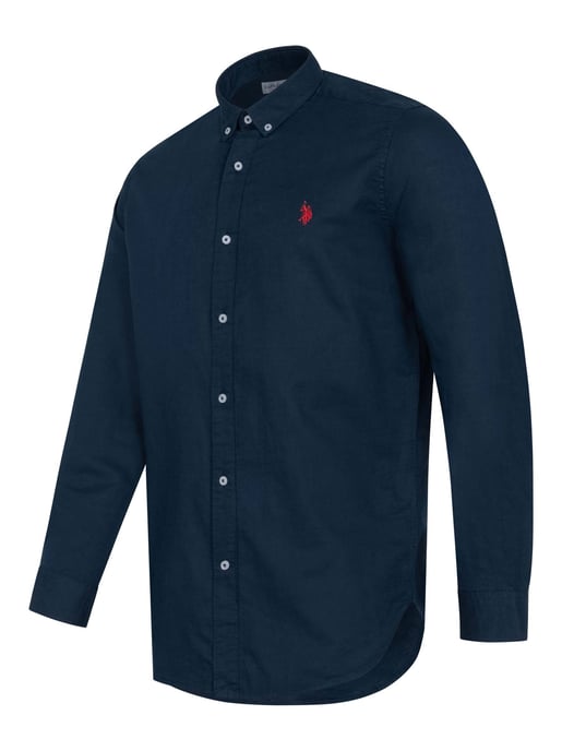 U.S. Polo Assn. heren linnen overhemd van linnen-katoenmix - Image 2