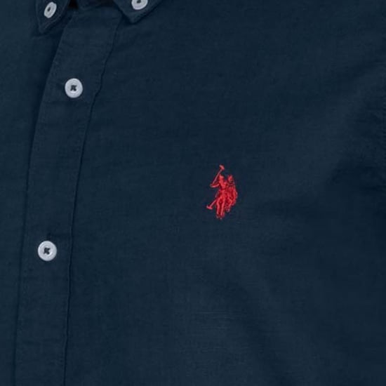 U.S. Polo Assn. heren linnen overhemd van linnen-katoenmix - Image 4