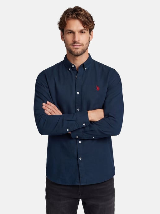U.S. Polo Assn. heren linnen overhemd van linnen-katoenmix - Image 6