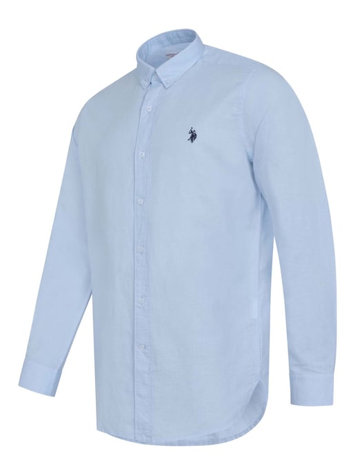 U.S. Polo Assn. men’s linen shirt in linen cotton blend - Image 2