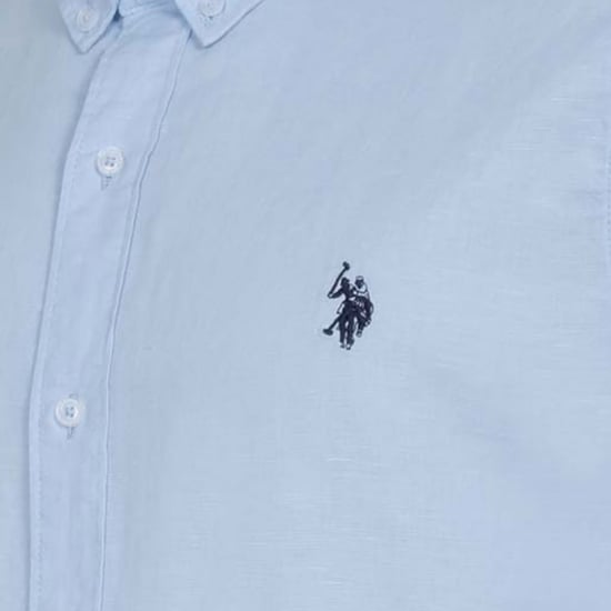 U.S. Polo Assn. men’s linen shirt in linen cotton blend - Image 4