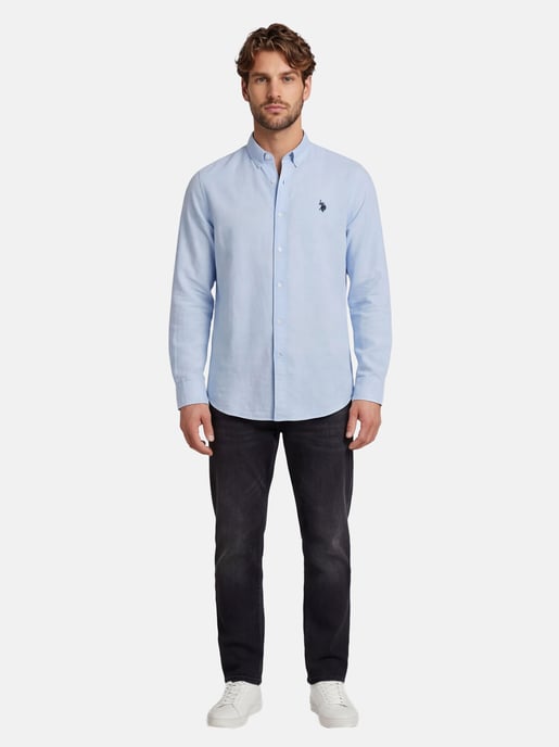 U.S. Polo Assn. men’s linen shirt in linen cotton blend - Image 5