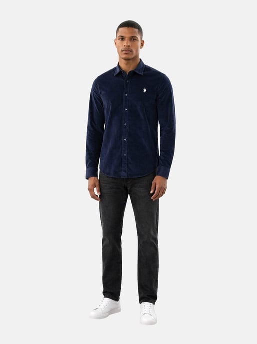 U.S. Polo Assn. heren corduroy overhemd van katoen met stretch - Image 3