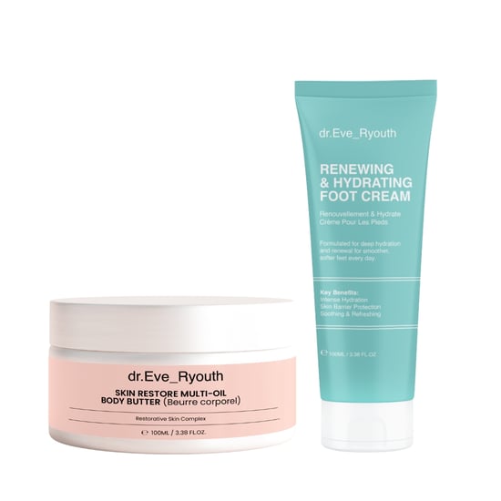 SKIN RESTORE MULTI - OIL BODY BUTTER 100ml + Renewing & Hydrating Foot Cream 100ml - Image 1