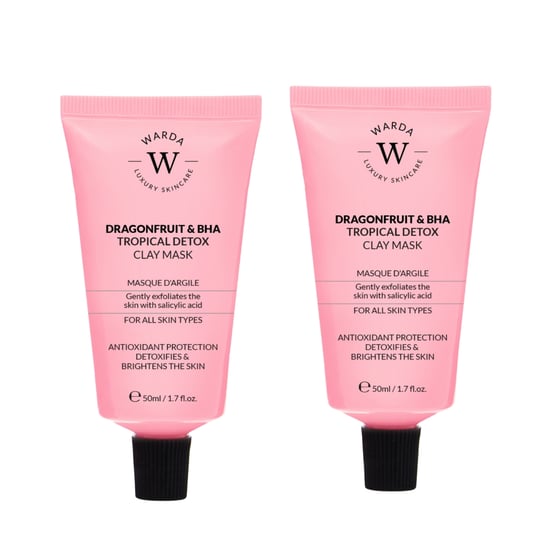 2 x DRAGONFRUIT & BHA TROPICAL DETOX CLAY MASK 50ml - Image 1