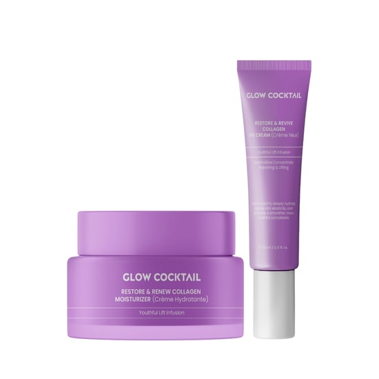 Återställ & Förnya Kollagenfuktkräm 50ml + Återställ & Revitalisera Kollagenögonkräm 15ml - Image 1