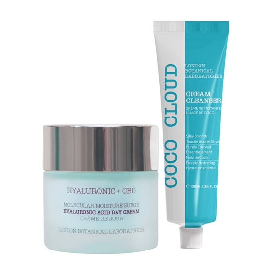 Coco Cloud Cream Cleanser 100ml + Hyaluronic Acid + Cbd | Molecular Moisture Surge Hyaluronic Acid Day Cream 50ml - Image 1