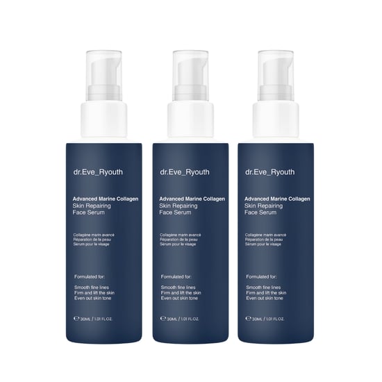 3 x ADVANCED MARINE COLLAGEN SKIN REPAIRING FACE SERUM 30ml - Image 1