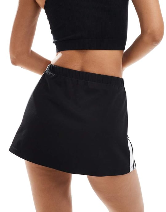 Cotton On sportig jersey minikjol i svart - Image 4