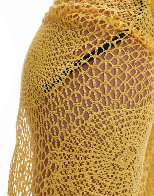Topshop strandsarong i gul virkning - Image 4