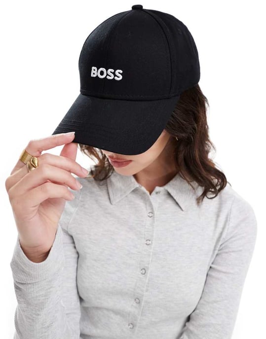 BOSS zed baseball cap in black - Image 2