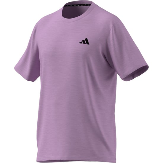 Men's adidas Train Essentials Stretch Training T-Shirt in Bliss Lilac - Image 3
