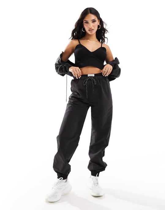 Sixth June stickad bralette i svart - Image 2
