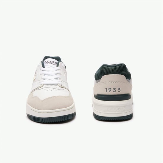 Men's Lacoste Trainers in White/DarkGreen - Image 2