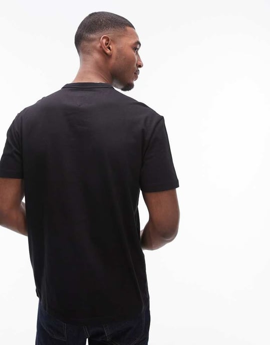 Tommy Jeans colourful crest logo t-shirt in black - Image 3