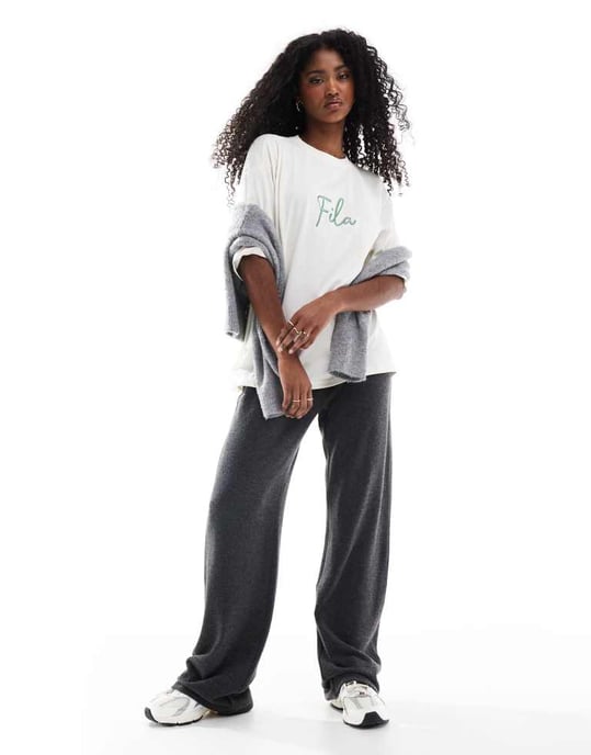 Fila graphic t-shirt in white - Image 4
