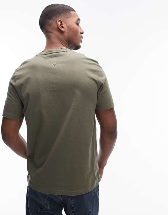 Tommy Hilfiger essential t-shirt in khaki - Image 4