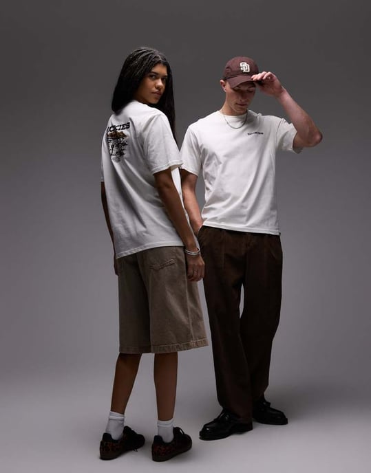 Dickies landscape graphic back print t-shirt in white - Image 4